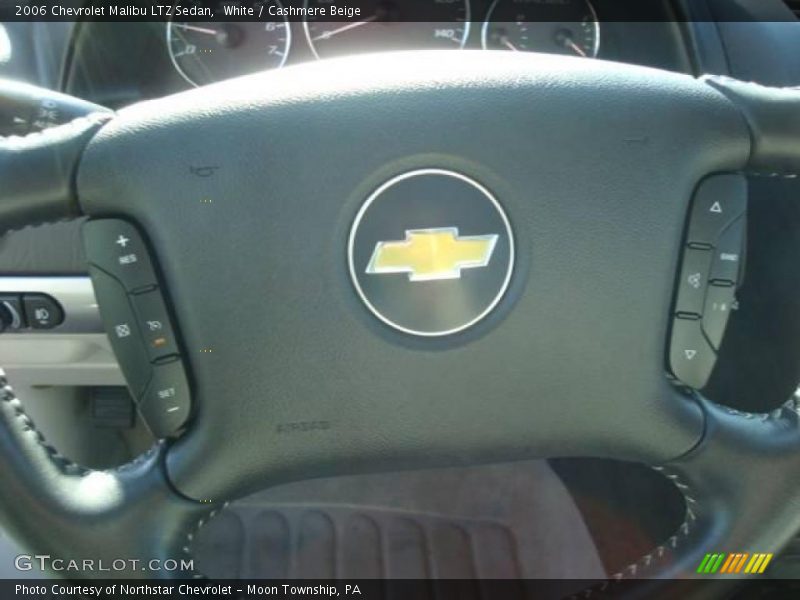 White / Cashmere Beige 2006 Chevrolet Malibu LTZ Sedan