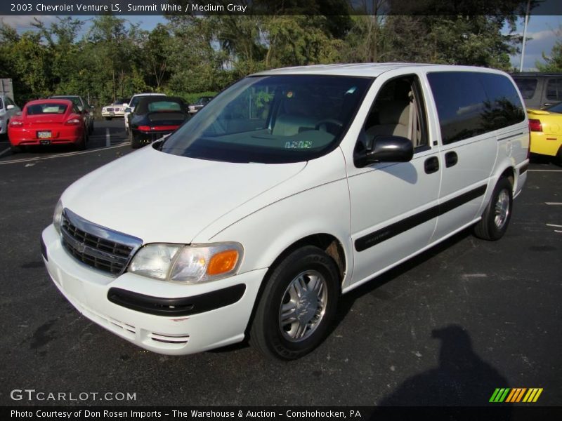 Summit White / Medium Gray 2003 Chevrolet Venture LS