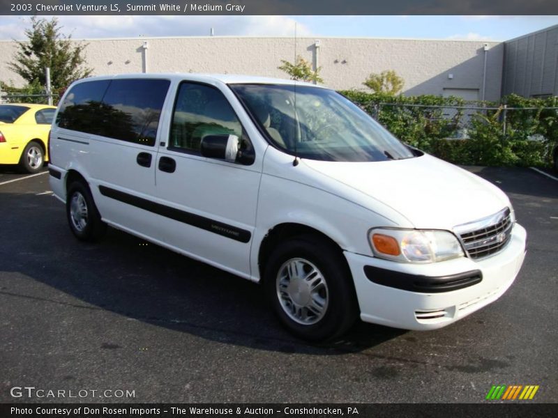 Summit White / Medium Gray 2003 Chevrolet Venture LS