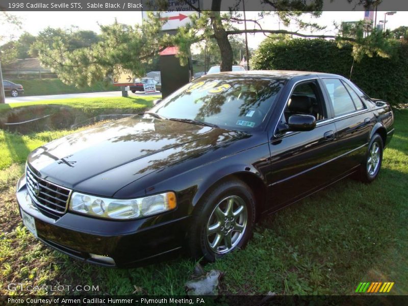 Sable Black / Black 1998 Cadillac Seville STS
