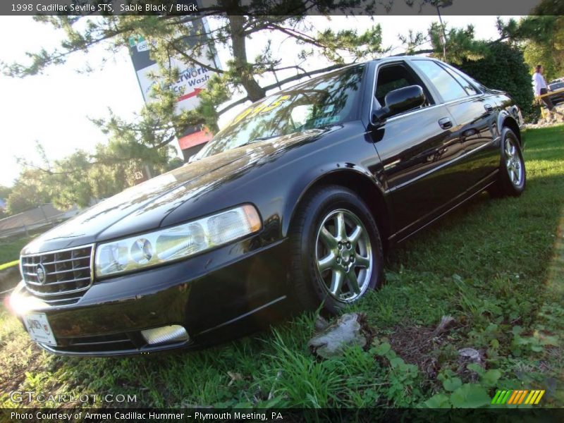Sable Black / Black 1998 Cadillac Seville STS