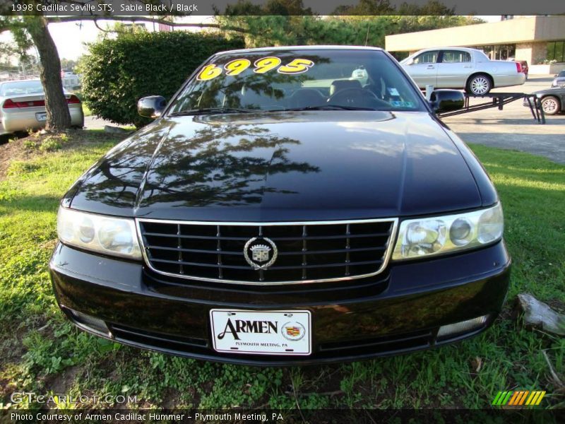 Sable Black / Black 1998 Cadillac Seville STS
