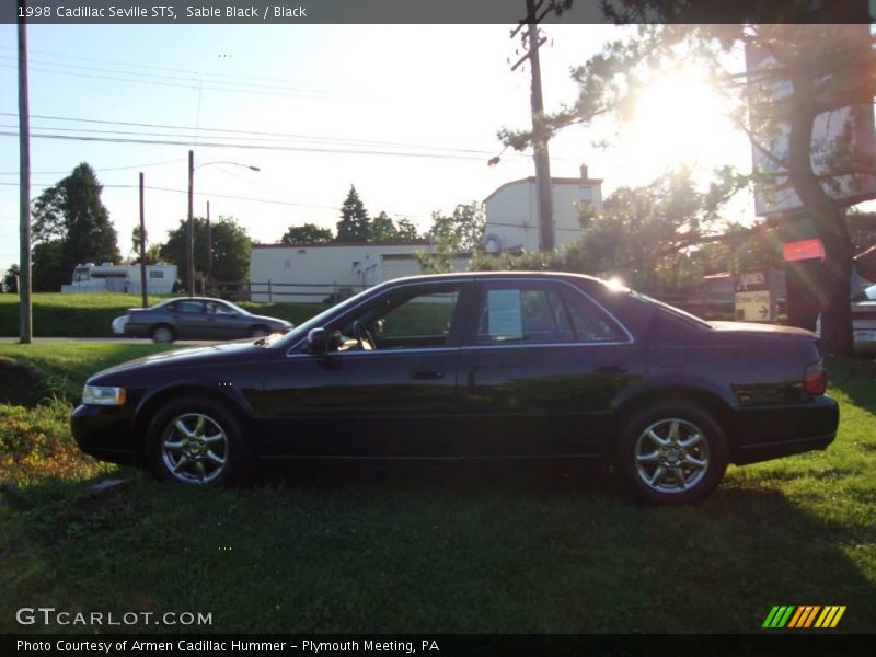 Sable Black / Black 1998 Cadillac Seville STS