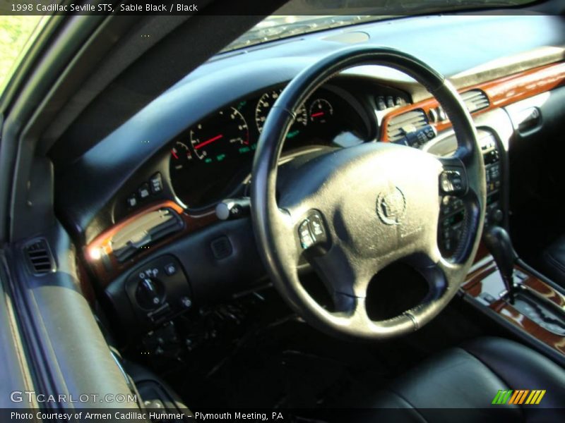 Sable Black / Black 1998 Cadillac Seville STS