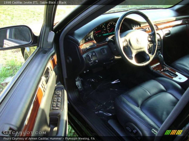 Sable Black / Black 1998 Cadillac Seville STS