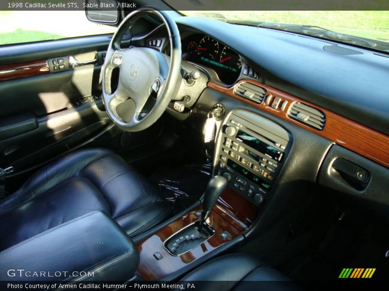 Sable Black / Black 1998 Cadillac Seville STS