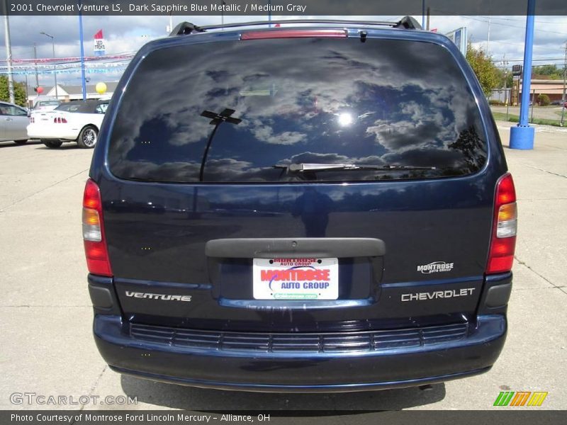 Dark Sapphire Blue Metallic / Medium Gray 2001 Chevrolet Venture LS