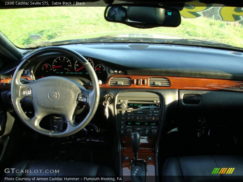 Sable Black / Black 1998 Cadillac Seville STS