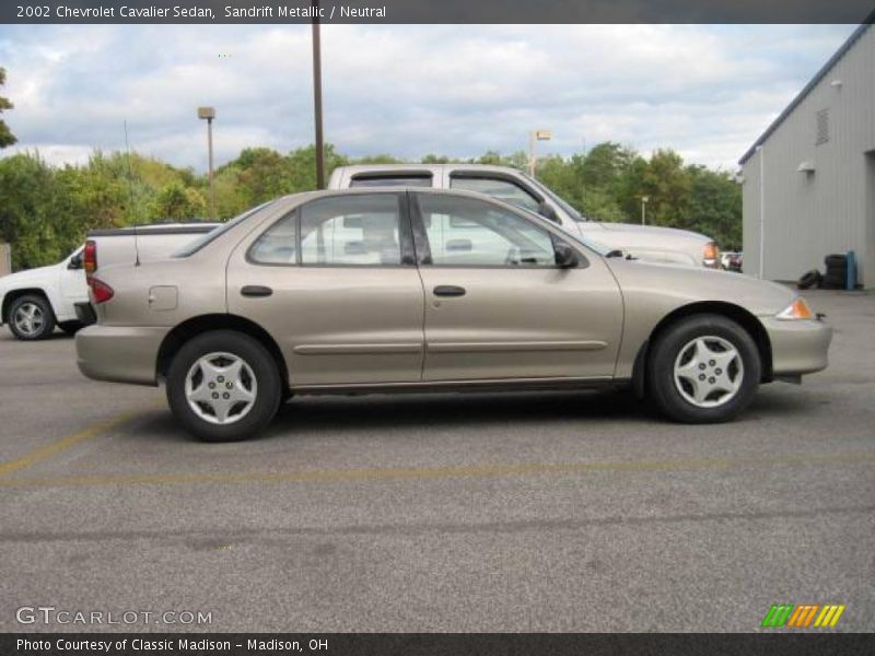 Sandrift Metallic / Neutral 2002 Chevrolet Cavalier Sedan