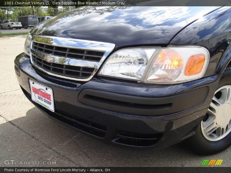 Dark Sapphire Blue Metallic / Medium Gray 2001 Chevrolet Venture LS