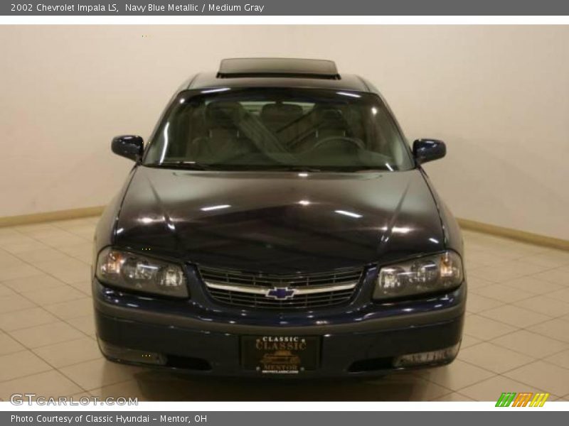 Navy Blue Metallic / Medium Gray 2002 Chevrolet Impala LS