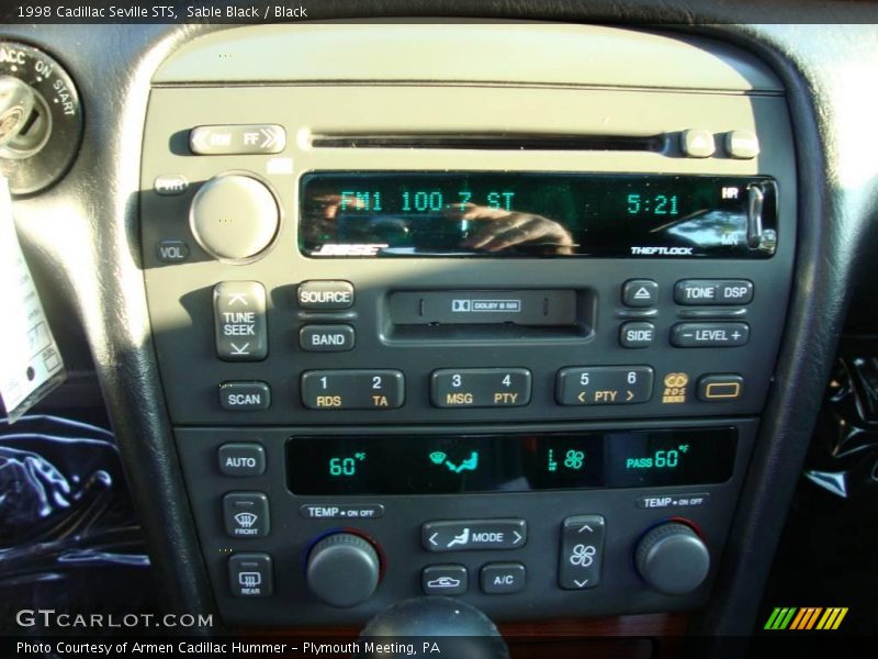 Sable Black / Black 1998 Cadillac Seville STS