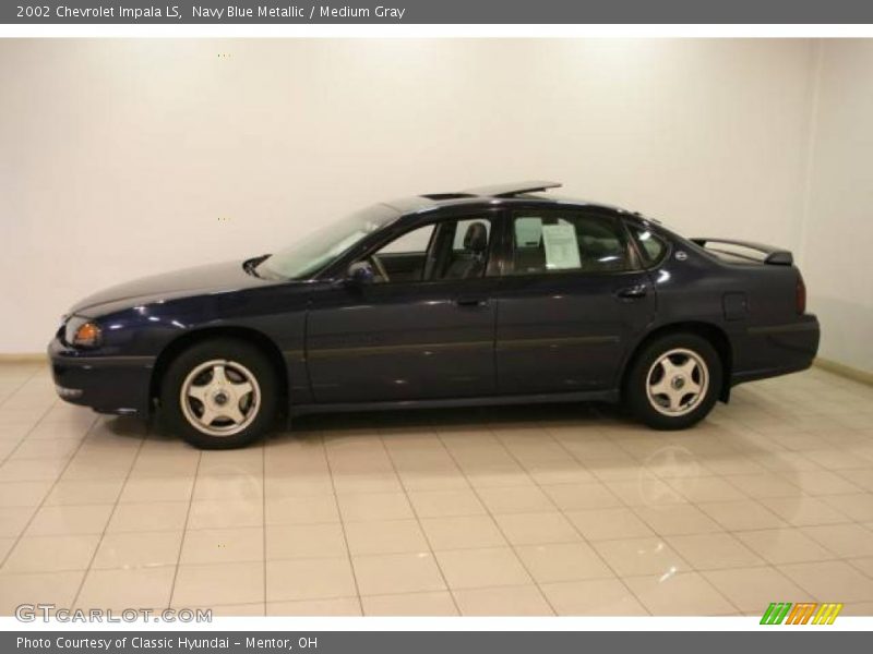 Navy Blue Metallic / Medium Gray 2002 Chevrolet Impala LS