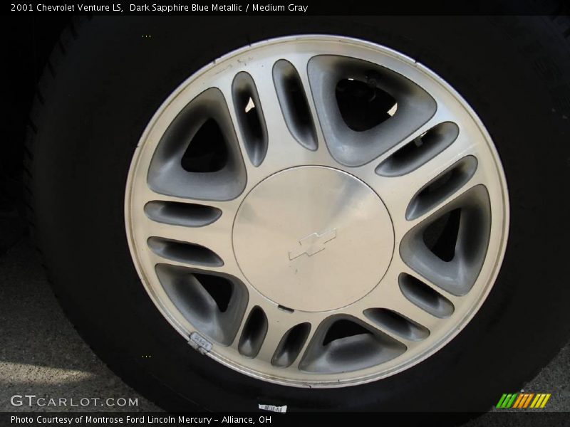 Dark Sapphire Blue Metallic / Medium Gray 2001 Chevrolet Venture LS