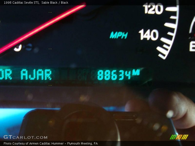 Sable Black / Black 1998 Cadillac Seville STS
