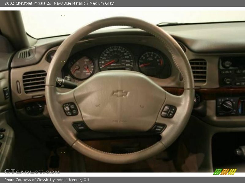 Navy Blue Metallic / Medium Gray 2002 Chevrolet Impala LS