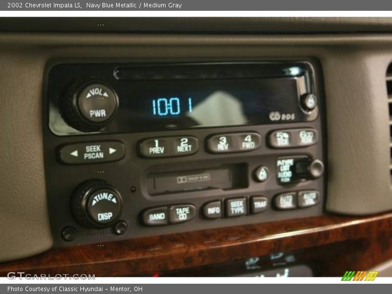 Navy Blue Metallic / Medium Gray 2002 Chevrolet Impala LS