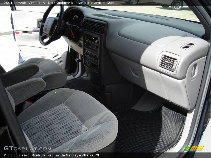 Dark Sapphire Blue Metallic / Medium Gray 2001 Chevrolet Venture LS