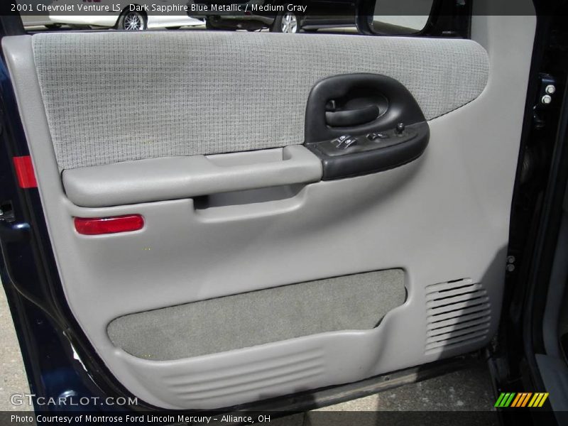 Dark Sapphire Blue Metallic / Medium Gray 2001 Chevrolet Venture LS