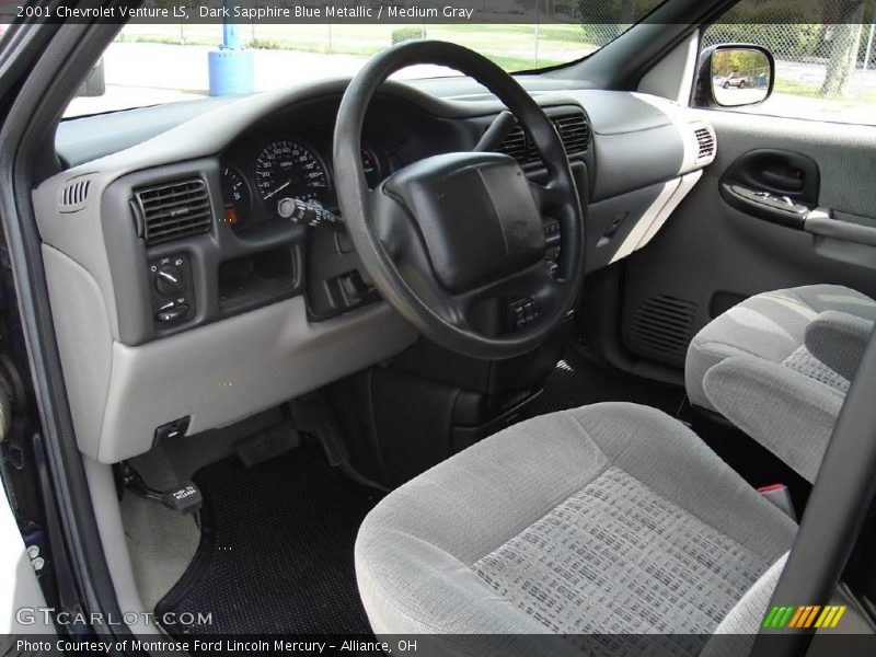 Dark Sapphire Blue Metallic / Medium Gray 2001 Chevrolet Venture LS