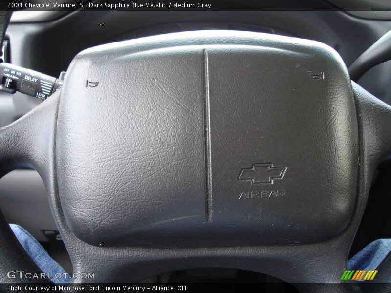 Dark Sapphire Blue Metallic / Medium Gray 2001 Chevrolet Venture LS