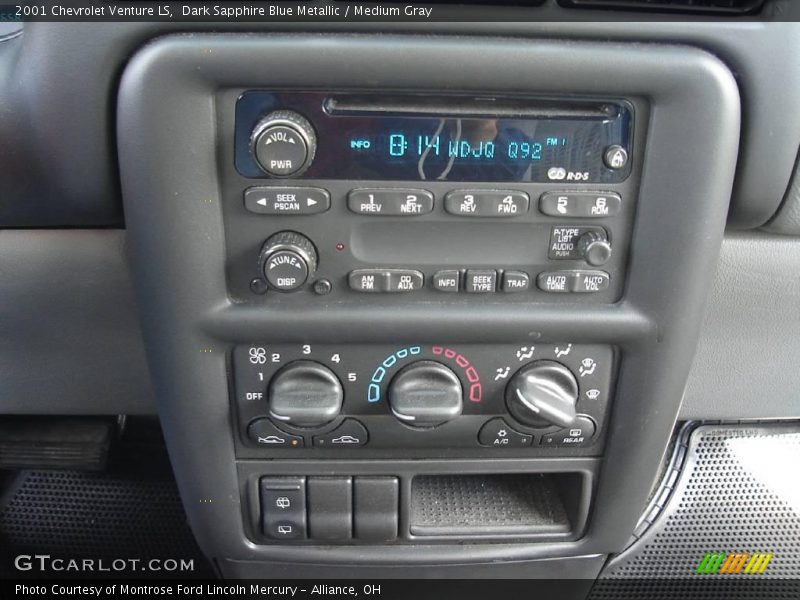 Dark Sapphire Blue Metallic / Medium Gray 2001 Chevrolet Venture LS