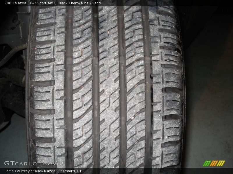 Black Cherry Mica / Sand 2008 Mazda CX-7 Sport AWD