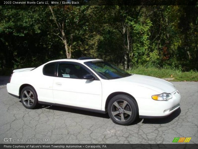 White / Ebony Black 2003 Chevrolet Monte Carlo LS