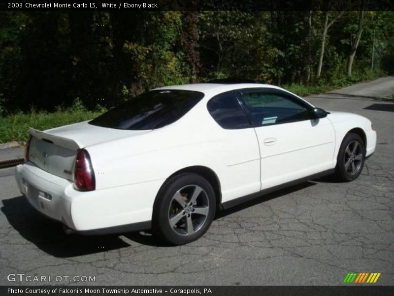 White / Ebony Black 2003 Chevrolet Monte Carlo LS