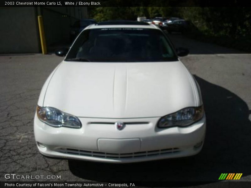 White / Ebony Black 2003 Chevrolet Monte Carlo LS