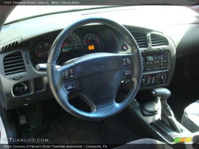 White / Ebony Black 2003 Chevrolet Monte Carlo LS