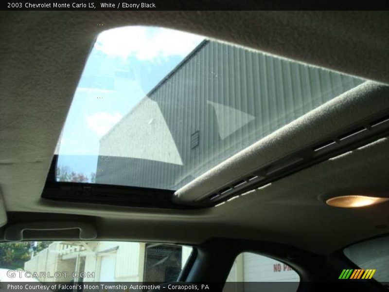 White / Ebony Black 2003 Chevrolet Monte Carlo LS