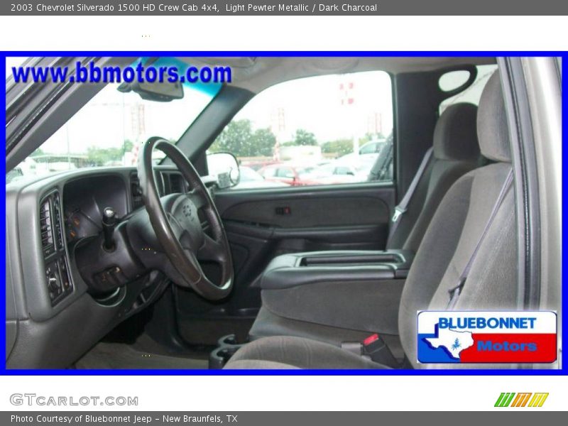 Light Pewter Metallic / Dark Charcoal 2003 Chevrolet Silverado 1500 HD Crew Cab 4x4