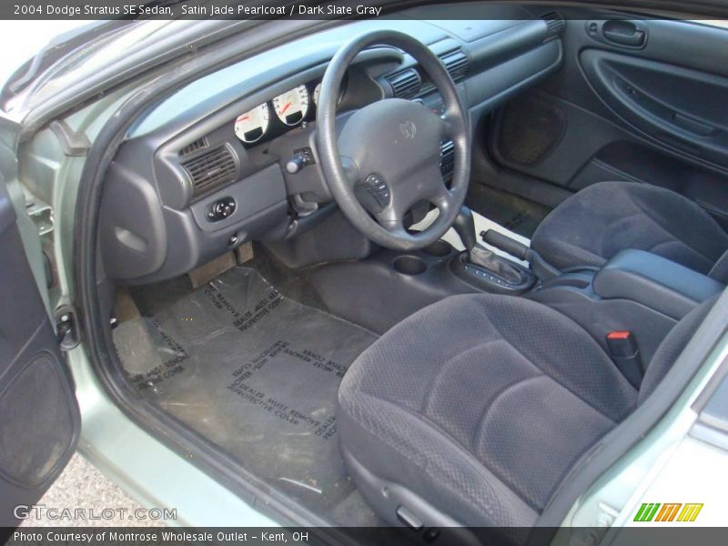 Satin Jade Pearlcoat / Dark Slate Gray 2004 Dodge Stratus SE Sedan