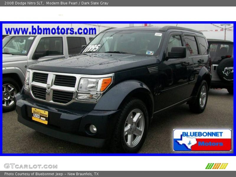 Modern Blue Pearl / Dark Slate Gray 2008 Dodge Nitro SLT