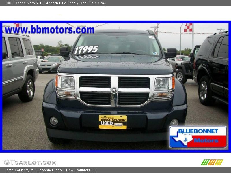 Modern Blue Pearl / Dark Slate Gray 2008 Dodge Nitro SLT