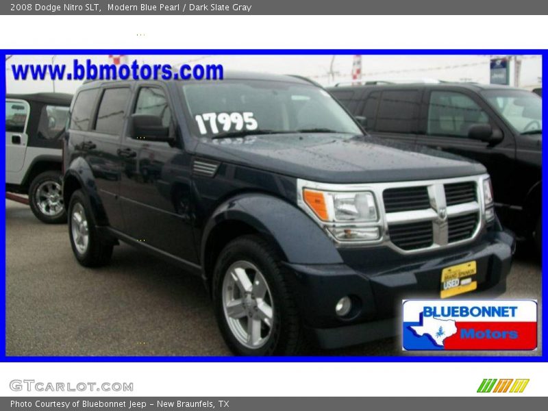 Modern Blue Pearl / Dark Slate Gray 2008 Dodge Nitro SLT