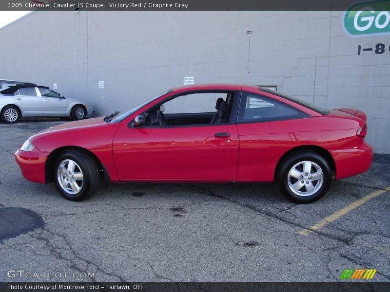 Victory Red / Graphite Gray 2005 Chevrolet Cavalier LS Coupe
