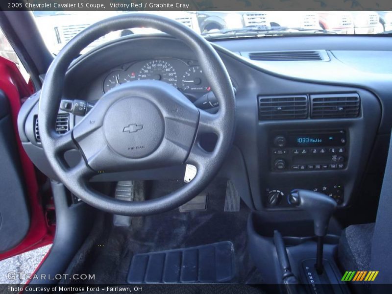 Victory Red / Graphite Gray 2005 Chevrolet Cavalier LS Coupe