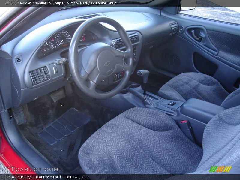 Victory Red / Graphite Gray 2005 Chevrolet Cavalier LS Coupe