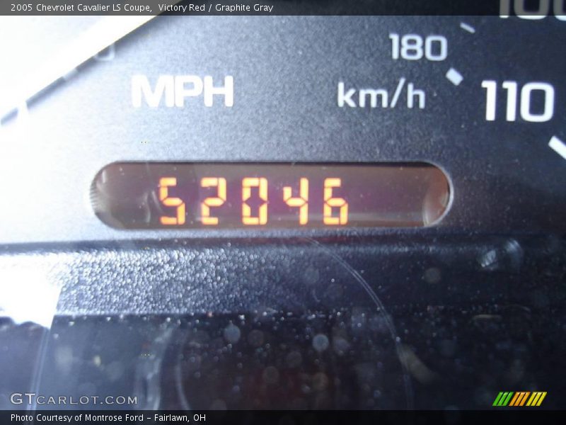 Victory Red / Graphite Gray 2005 Chevrolet Cavalier LS Coupe