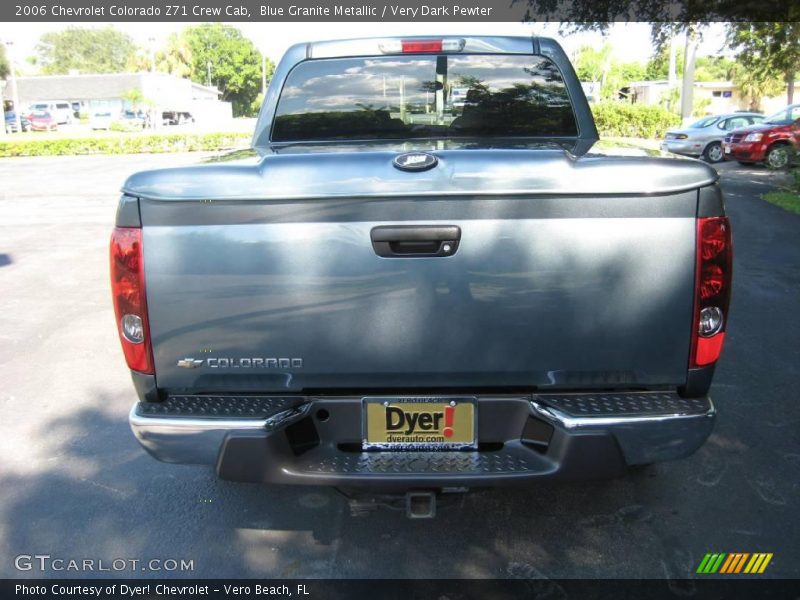 Blue Granite Metallic / Very Dark Pewter 2006 Chevrolet Colorado Z71 Crew Cab