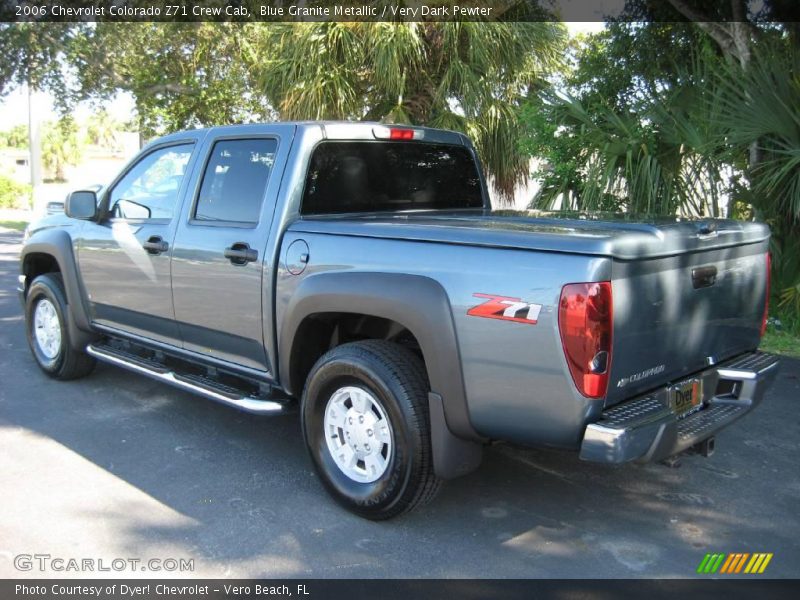 Blue Granite Metallic / Very Dark Pewter 2006 Chevrolet Colorado Z71 Crew Cab