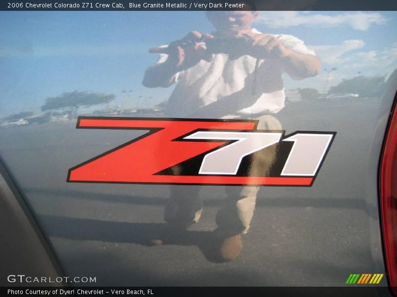 Blue Granite Metallic / Very Dark Pewter 2006 Chevrolet Colorado Z71 Crew Cab