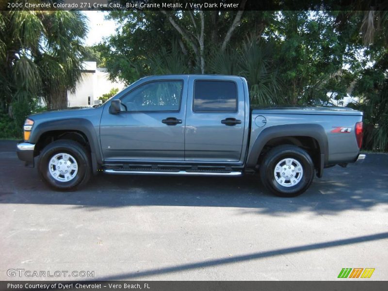 Blue Granite Metallic / Very Dark Pewter 2006 Chevrolet Colorado Z71 Crew Cab