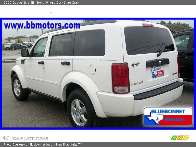 Stone White / Dark Slate Gray 2009 Dodge Nitro SE