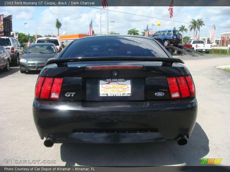 Black / Dark Charcoal 2003 Ford Mustang GT Coupe