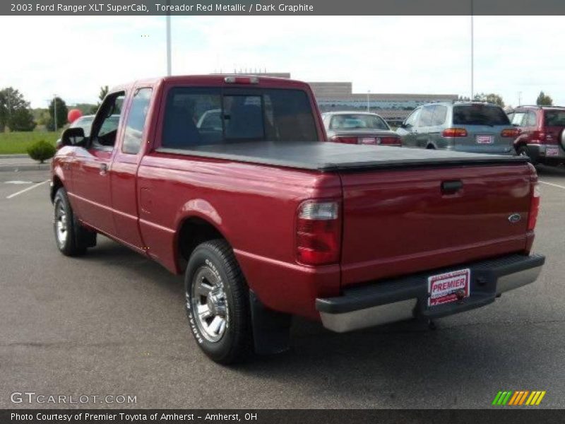 Toreador Red Metallic / Dark Graphite 2003 Ford Ranger XLT SuperCab