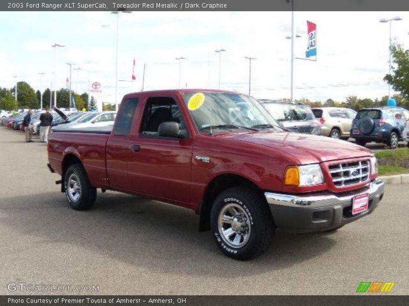 Toreador Red Metallic / Dark Graphite 2003 Ford Ranger XLT SuperCab