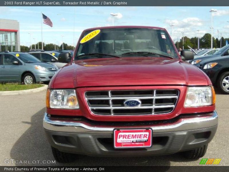 Toreador Red Metallic / Dark Graphite 2003 Ford Ranger XLT SuperCab